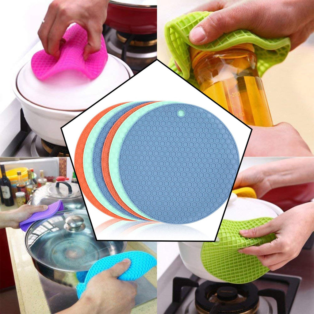 Silicone Trivet For Hot Dish And Pot Silicone Hot Pads ( 1 Pcs )