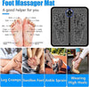Ems Foot Massager Electric Feet Massager Deep Kneading Circulation Foot Booster For Feet And Legs Muscle Stimulator Folding Portable Electric Massage Machine