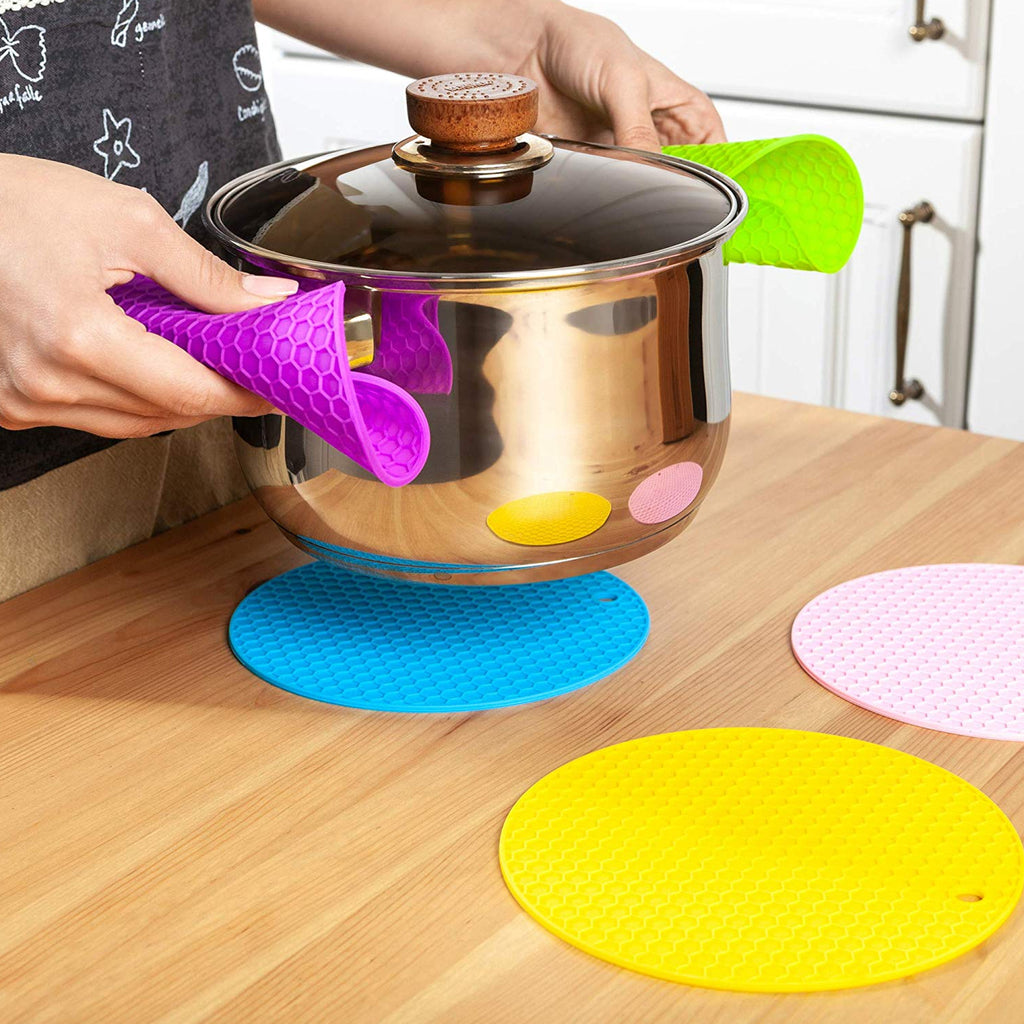 Silicone Trivet For Hot Dish And Pot Silicone Hot Pads ( 1 Pcs )
