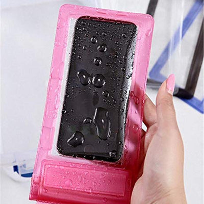 Waterproof Mobile Pouch (6.2 Inch  Random Colour)