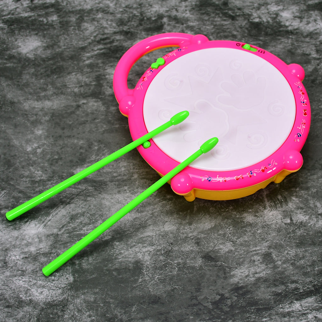 Flash Drum Toys For Kids With Light  Musical Sound Colorful Plastic Baby Drum Musical Toys For Children Baby Toy Instrument Best Gift For Boys  Girls.