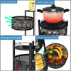 Metal Round High Quality Kitchen Trolley With Wheels (3 Layer  1 Pc)a