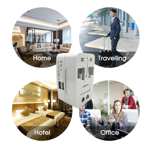 All-in-one Universal Worldwide Travelling Ac Adaptor Plug (Au  Uk  Us  Eu) International Power Charger Electric Usb Power Plug Socket Adapter Converter (1 Pc)